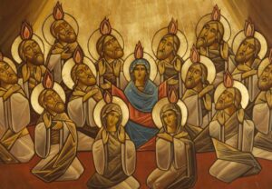 Orthodox icon holy spirit pentecost acts bible