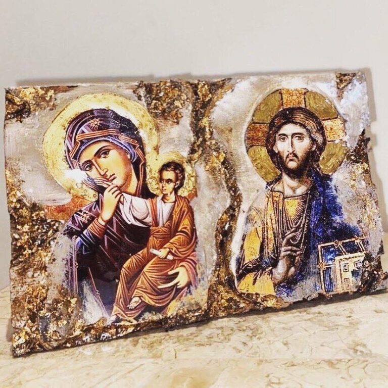 st mary and jesus icon